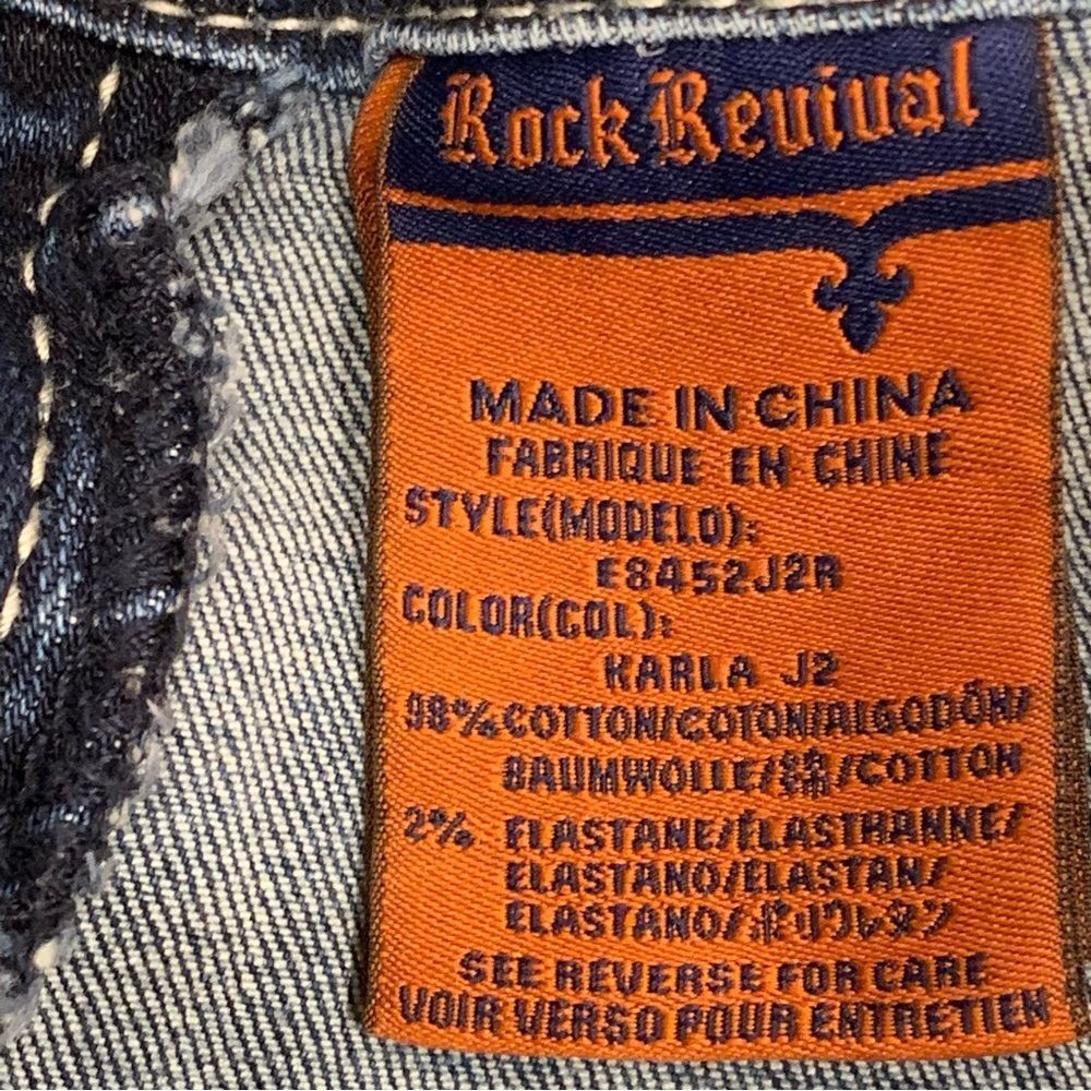 Nwot Rock Revival Karla Straight Jeans 26 — image 7 of 8